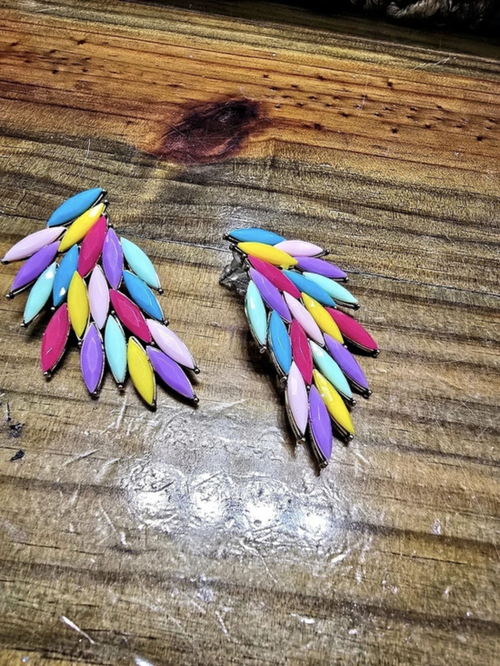 Multicolor Statement Earrings Like New
